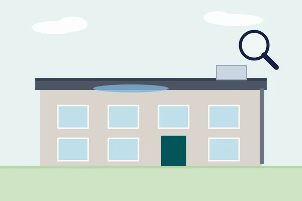 Illustration for flat roof survey