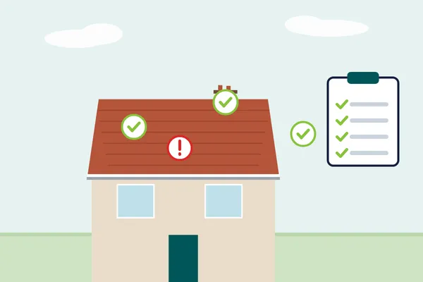 Illustration for new roof snagging